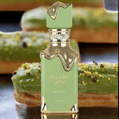 لطافه اکلایر پستاش | Lattafa Eclaire Pistache – رایحه‌ای از دسر پسته‌ای در قالب عطری لوکس
