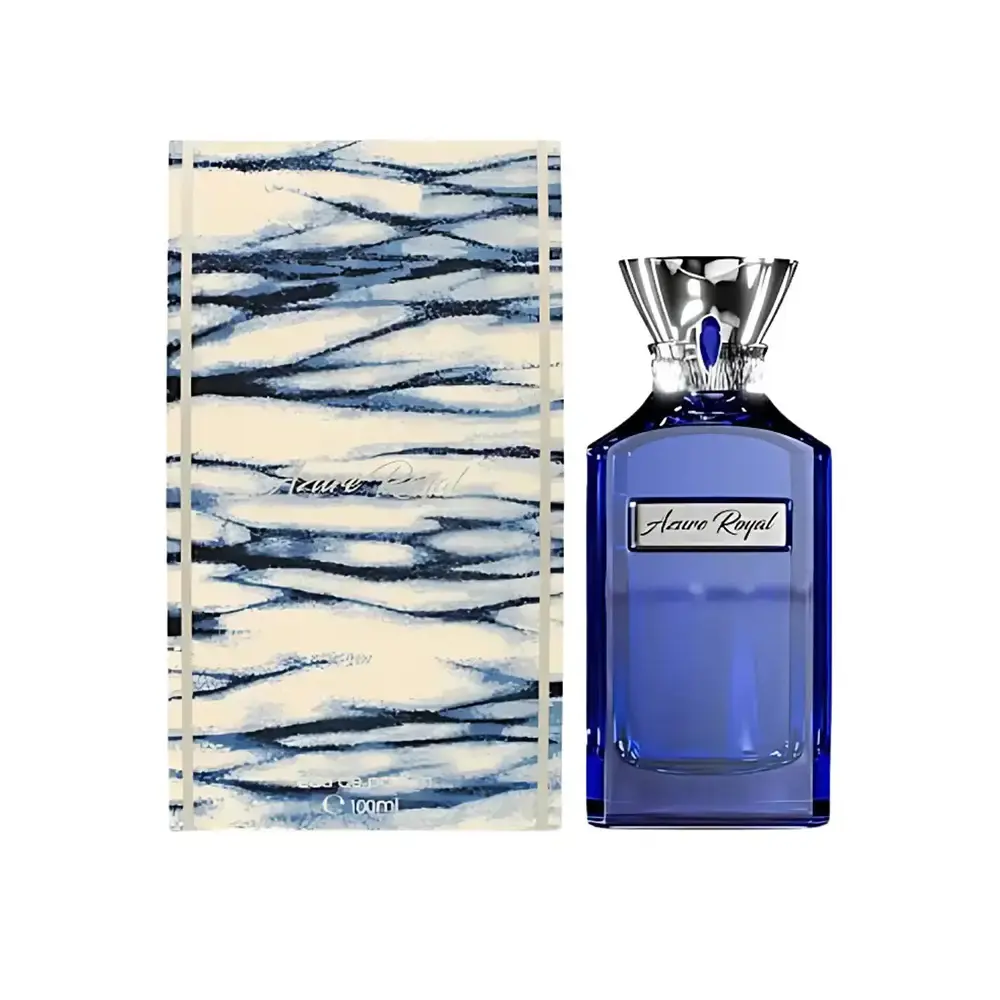 آزور رویال احمد‌المغربی (Azure Royal Ahmed Al Maghribi): شاهکار یونیسکس با رایحه‌ای از گلابی، فریزیا و مشک سلطنتی