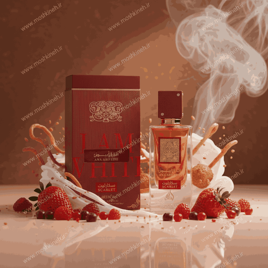 ادکلن انا الابیض اسکارلت از برند لطافه LATTAFA ANA ABIYEDH SCARLET